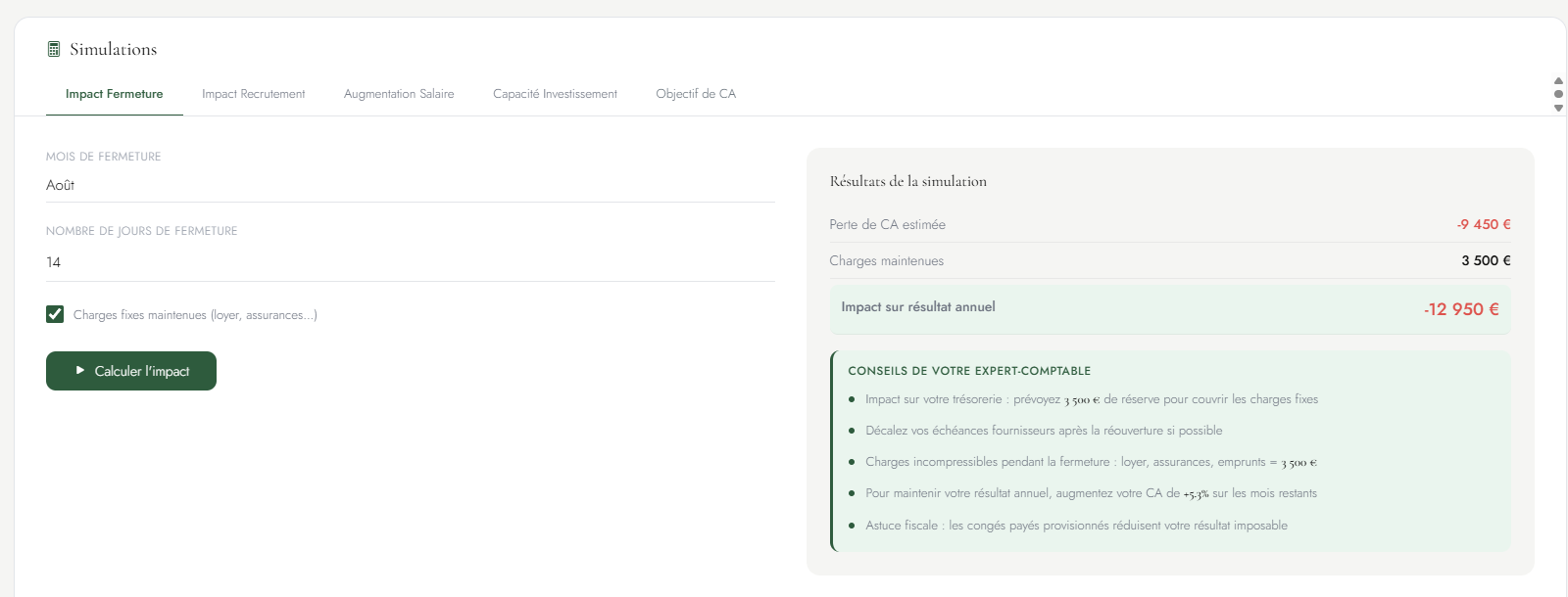 Simulateur de scenarios EDESSA